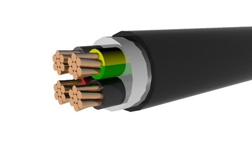 Cable dry or wire